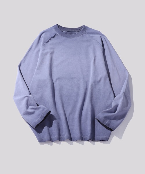 TOBEE(トゥビー)の「【TOBEE】ピグメント加工Tシャツ / ロンT ヴィンテージライク(Tシャツ/カットソー・メンズ・ブラック/パープル/ライトグレー/グレー/アッシュグレー・MEDIUM/LARGE)」の1枚目の写真