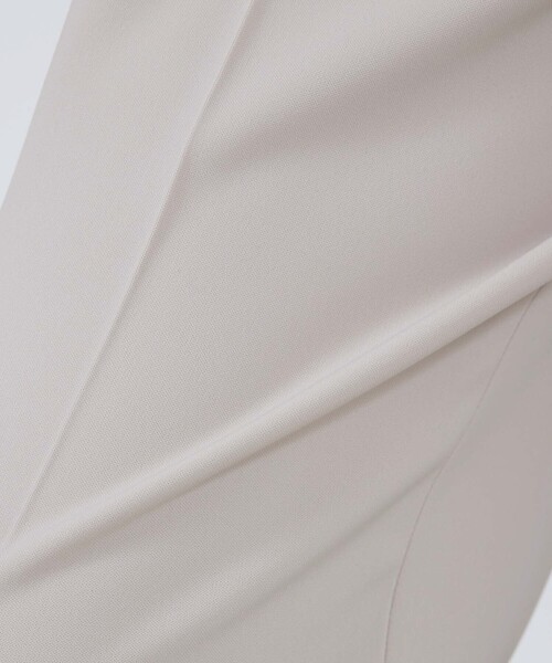 qualite(カリテ)の「【入卒/セレモニー/オケージョン】センタープレスストレートパンツ/オフィスカジュアル/セットアップ対応/カセット服(スラックス・レディース・グレイッシュベージュ/ダークネイビー・34/36/38)」の13枚目の写真