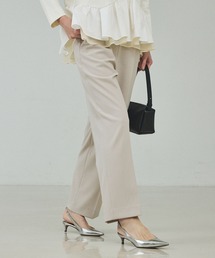 qualite（カリテ）の「【入卒/セレモニー/オケージョン】センタープレスストレートパンツ/オフィスカジュアル/セットアップ対応/カセット服（スラックス）」