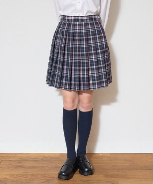 LOVETOXIC スカートスーツ M(150) ネイビー セール】【卒服】【セレモニー】リボンネクタイつきチェック