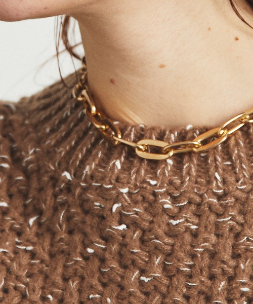 uyu.(ウユ)の「MIX Yarn Short Knit Pullover / MIXヤーンショートニットプルオーバー【uyu./ウユ】(ニット/セーター・レディース・ブラック/ブラウン/レッド・FREE)」の18枚目の写真