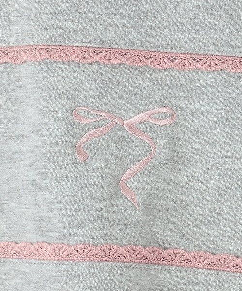 by LOVEiT(バイラビット)の「リボンガーリートラックジャケット(Tシャツ/カットソー・キッズ・ブラック/グレー・120cm/130cm/140cm/150cm/160cm)」の11枚目の写真