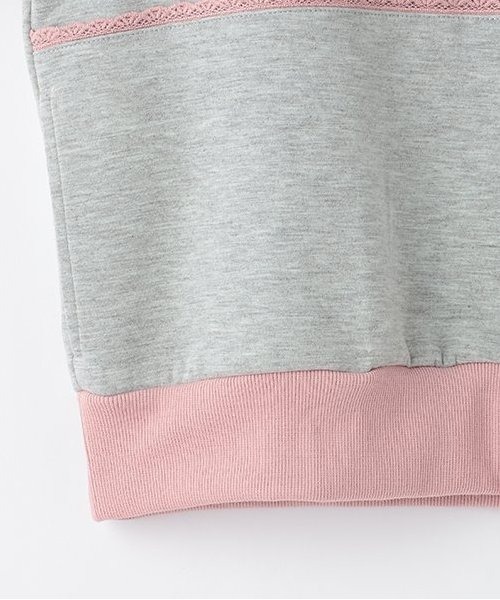 by LOVEiT(バイラビット)の「リボンガーリートラックジャケット(Tシャツ/カットソー・キッズ・ブラック/グレー・120cm/130cm/140cm/150cm/160cm)」の8枚目の写真