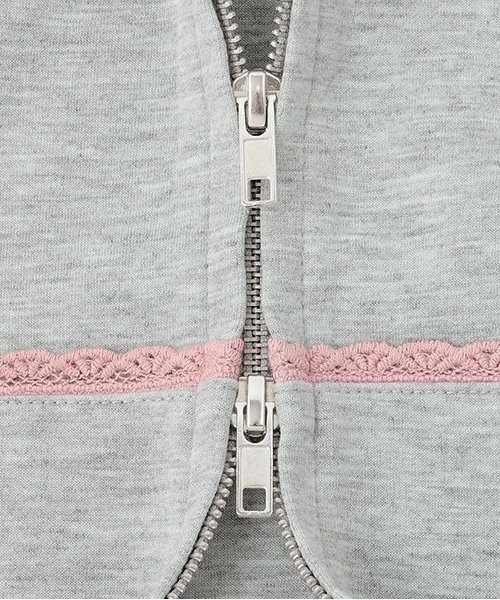 by LOVEiT(バイラビット)の「リボンガーリートラックジャケット(Tシャツ/カットソー・キッズ・ブラック/グレー・120cm/130cm/140cm/150cm/160cm)」の6枚目の写真