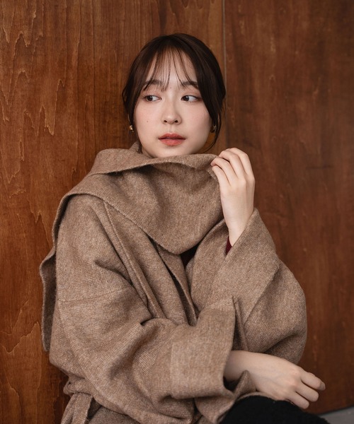 セール】multi way middle knit coat / マルチウェイミドルニット