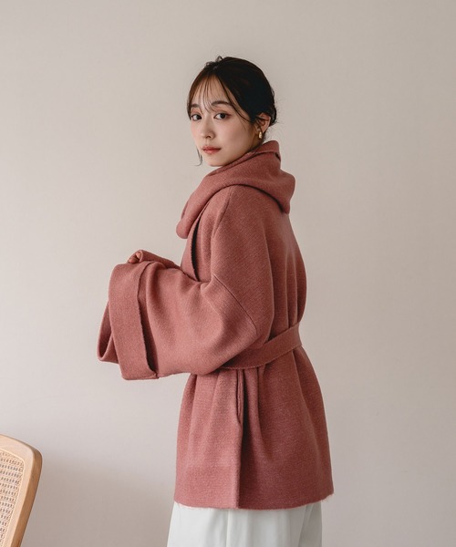 セール】multi way middle knit coat / マルチウェイミドルニット