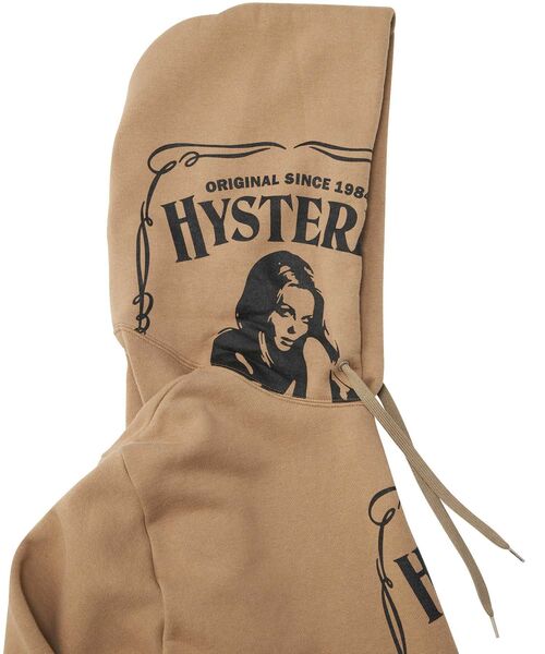 HYSTERIC GLAMOUR（ヒステリックグラマー）の「HYS WHISKY パーカー（パーカー・メンズ・チャコールグレー/ベージュ/カーキ・LARGE/X-LARGE/SMALL/MEDIUM）」の7枚目の写真