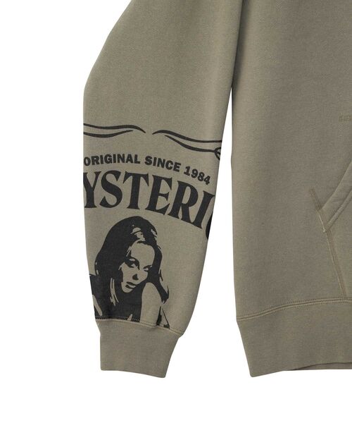 HYSTERIC GLAMOUR（ヒステリックグラマー）の「HYS WHISKY パーカー（パーカー・メンズ・チャコールグレー/ベージュ/カーキ・LARGE/X-LARGE/SMALL/MEDIUM）」の10枚目の写真