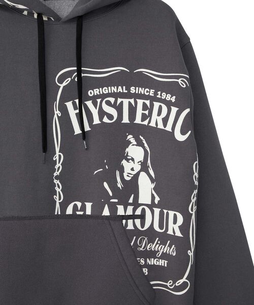 【国内買付】HYSTERIC GLAMOUR HYS WHISKY パーカー ロゴ HYSTERIC GLAMOUR（ヒステリックグラマー）の「HYS WHISKY