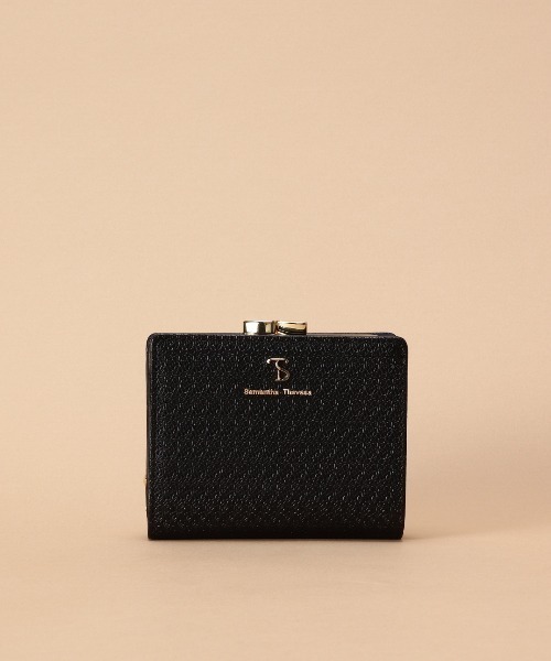 Samantha Thavasa（サマンサタバサ）の「レース調型押し口金折財布（財布・レディース・ピンクベージュ/ブラック/シルバー/オフホワイト・FREE）」の3枚目の写真