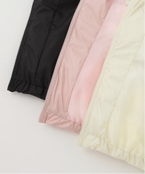 by LOVEiT（バイラビット）の「リボンポイントエコダウン（ブルゾン・キッズ・ピンク/ブラック/アイボリー・160cm/150cm/140cm/130cm/120cm）」の11枚目の写真