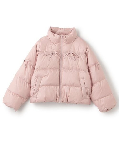 by LOVEiT（バイラビット）の「リボンポイントエコダウン（ブルゾン・キッズ・ピンク/ブラック/アイボリー・160cm/150cm/140cm/130cm/120cm）」の15枚目の写真