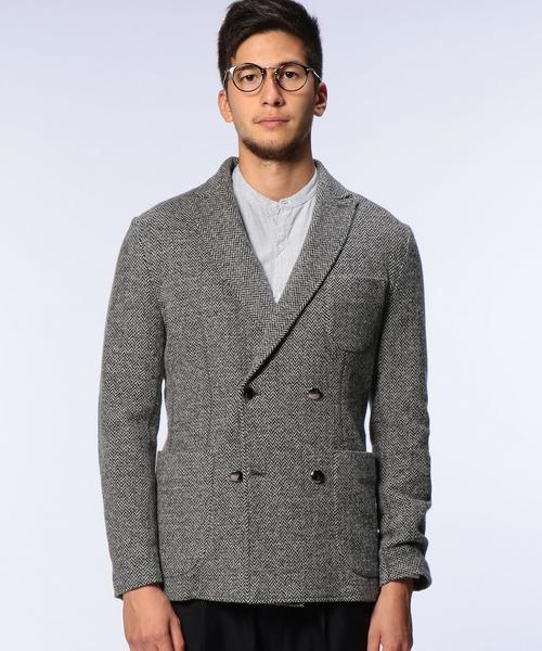 UNITED ARROWS（ユナイテッドアローズ）の「＜BOW＆ARROWS(ボウ アンド アローズ)＞ ヘリンボン ジャケット Π◆（テーラードジャケット・メンズ・グレー/ネイビー・SMALL/MEDIUM/X-LARGE/LARGE）」の4枚目の写真