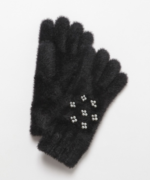 LOWRYS FARM(ローリーズファーム)の「アソートニットグローブ 202047(手袋・レディース・ブラック/ブルー/アイボリー・FREE)」の4枚目の写真