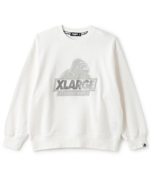 XLARGE KIDS（エクストララージキッズ）の「スランテッドOGゴリラ刺しゅうトレーナー（スウェット・キッズ・ブラック/ホワイト/レッド/イエロー・80ｃｍ/90cm/100cm/110cm/120cm/130cm/140cm）」の16枚目の写真