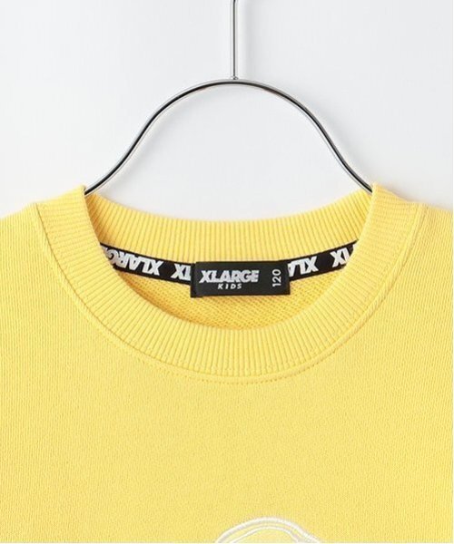 XLARGE KIDS（エクストララージキッズ）の「スランテッドOGゴリラ刺しゅうトレーナー（スウェット・キッズ・ブラック/ホワイト/レッド/イエロー・80ｃｍ/90cm/100cm/110cm/120cm/130cm/140cm）」の7枚目の写真