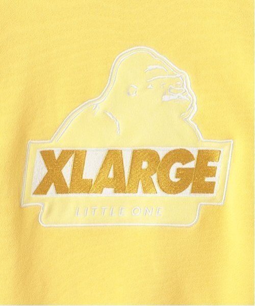 XLARGE KIDS（エクストララージキッズ）の「スランテッドOGゴリラ刺しゅうトレーナー（スウェット・キッズ・ブラック/ホワイト/レッド/イエロー・80ｃｍ/90cm/100cm/110cm/120cm/130cm/140cm）」の8枚目の写真