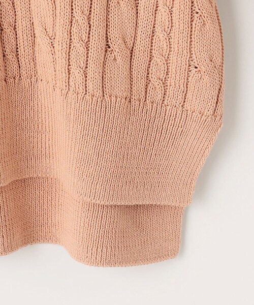 J.PRESS(ジェイプレス)の「【洗える】GIZA MERCERIZE COTTON ケーブル ニット(ニット/セーター・レディース・ピンク系/ベージュ系/サックスブルー系/イエロー系/ホワイト系・MEDIUM/LARGE)」の19枚目の写真