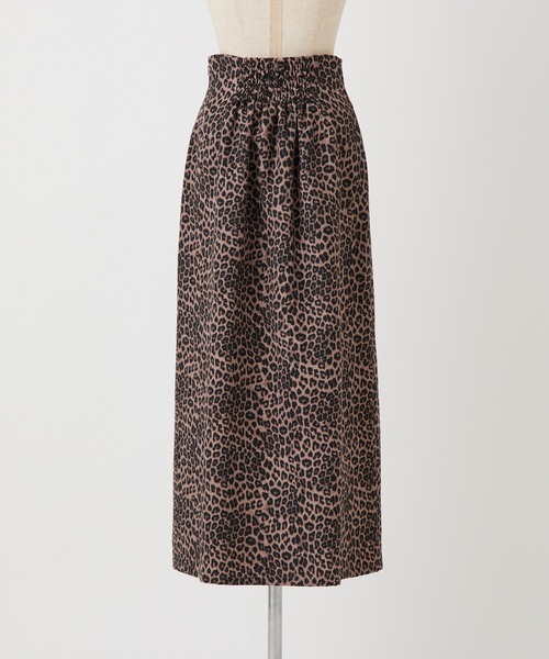 one after another NICE CLAUP（ワンアフターアナザーナイスクラップ）の「リボンレイヤードロングスカート（スカート・レディース・ブラック/アイボリー/レオパード・FREE）」の19枚目の写真