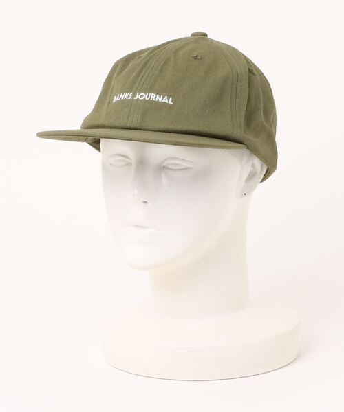 CAP/BANKS JOURNAL(バンクスジャーナル)刺繍ロゴ入りフラットバイザーキャップ（キャップ）｜BANKS（バンクス）