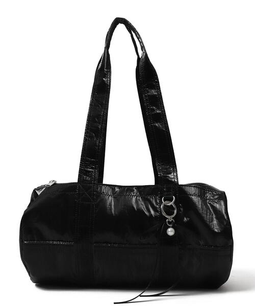 WEGO(ウィゴー)の「WEGO/サテンリボンチャーム付きボストンバッグ(ショルダーバッグ・レディース・シルバー/ピンク/ブラック・FREE)」の11枚目の写真