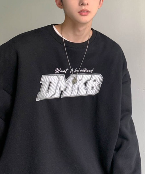 NOWLE（ノウル）の「【NOWLE】ロゴ ワッペン刺繍 裏起毛 スウェット（スウェット・メンズ・オレンジ/グレー/ブラック・MEDIUM/LARGE/X-LARGE）」の22枚目の写真