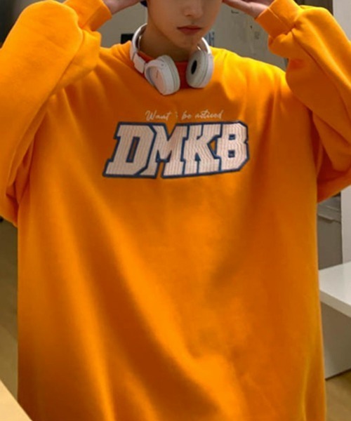 NOWLE（ノウル）の「【NOWLE】ロゴ ワッペン刺繍 裏起毛 スウェット（スウェット・メンズ・オレンジ/グレー/ブラック・MEDIUM/LARGE/X-LARGE）」の10枚目の写真