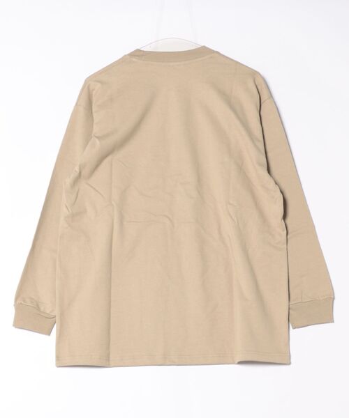 RVCA(ルーカ)の「RVCA/ルーカ シンプルロゴ/ロンT BF043-050(Tシャツ/カットソー・レディース・スミクロ/ベージュ/ホワイト・L/M)」の4枚目の写真