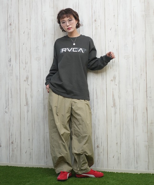 RVCA(ルーカ)の「RVCA/ルーカ シンプルロゴ/ロンT BF043-050(Tシャツ/カットソー・レディース・スミクロ/ベージュ/ホワイト・L/M)」の15枚目の写真