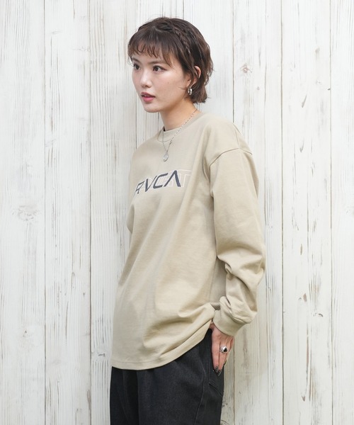 セール】RVCA/ルーカ シンプルロゴ/ロンT BF043-050（Tシャツ