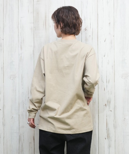 RVCA(ルーカ)の「RVCA/ルーカ シンプルロゴ/ロンT BF043-050(Tシャツ/カットソー・レディース・スミクロ/ベージュ/ホワイト・L/M)」の19枚目の写真