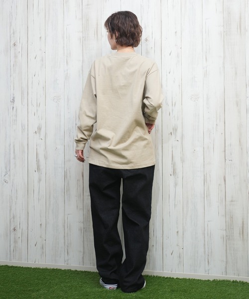 RVCA(ルーカ)の「RVCA/ルーカ シンプルロゴ/ロンT BF043-050(Tシャツ/カットソー・レディース・スミクロ/ベージュ/ホワイト・L/M)」の21枚目の写真