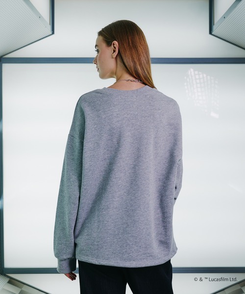 selle glant（セレグランテ）の「【STAR WARS / スター・ウォーズ】ASSORTED GRAPHIC CREWNECK SWEATSHIRT/ アソートグラフィッククルーネックスウェット（スウェット・メンズ・グレー/ブラック・LARGE/MEDIUM/SMALL）」の9枚目の写真