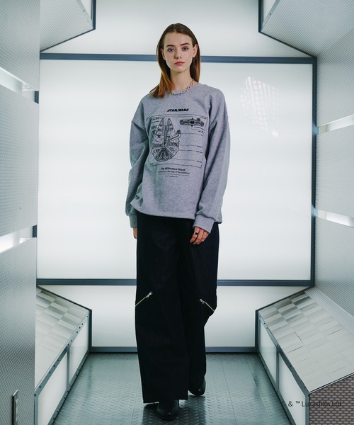 selle glant（セレグランテ）の「【STAR WARS / スター・ウォーズ】ASSORTED GRAPHIC CREWNECK SWEATSHIRT/ アソートグラフィッククルーネックスウェット（スウェット・メンズ・グレー/ブラック・LARGE/MEDIUM/SMALL）」の20枚目の写真