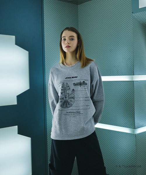 selle glant（セレグランテ）の「【STAR WARS / スター・ウォーズ】ASSORTED GRAPHIC CREWNECK SWEATSHIRT/ アソートグラフィッククルーネックスウェット（スウェット・メンズ・グレー/ブラック・LARGE/MEDIUM/SMALL）」の15枚目の写真