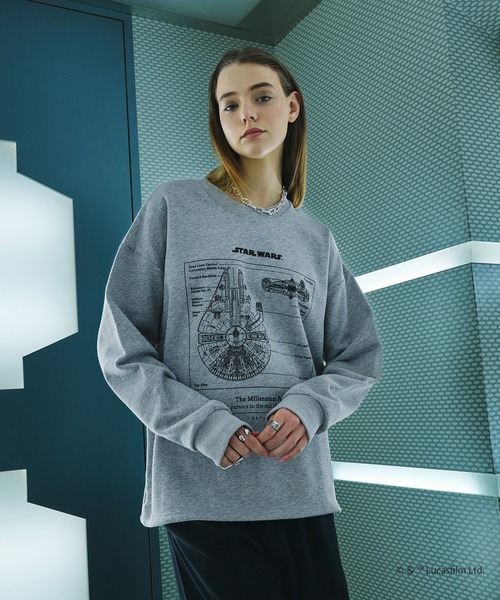 selle glant（セレグランテ）の「【STAR WARS / スター・ウォーズ】ASSORTED GRAPHIC CREWNECK SWEATSHIRT/ アソートグラフィッククルーネックスウェット（スウェット・メンズ・グレー/ブラック・LARGE/MEDIUM/SMALL）」の16枚目の写真