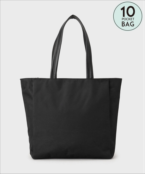 セール】10ポケット軽量マルチトート ON・OFF兼用／PCポケット付き