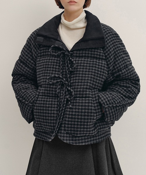 monoha グレー スエードジャケット ボタン付き セネア CENEA CENEA 金ボタンテーラードジャケット＋キャミ