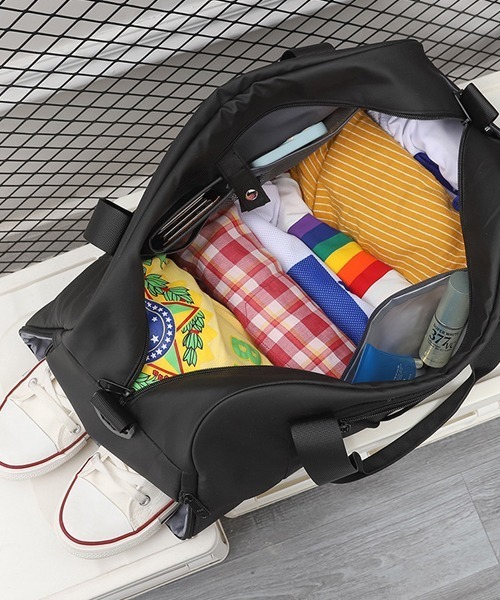 Fun & Daily（ファンアンドデイリー）の「F&D : 2way Sports Boston Bag（ボストンバッグ・メンズ・ブラック・FREE）」の9枚目の写真
