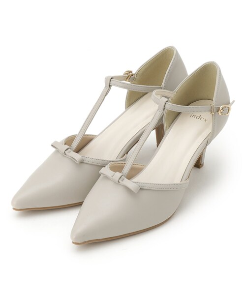 index（インデックス）の「リボンストラップパンプス（パンプス・レディース・ホワイト系7/ベージュ/ブラック・02/01/03）」の10枚目の写真