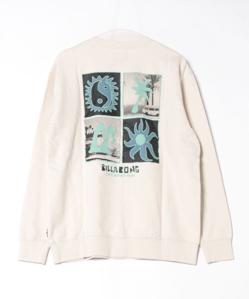 BILLABONG(ビラボン)の「BILLABONG メンズ R STYLE トレーナー 【2025年春夏モデル】/ビラボンスウェット(スウェット・メンズ・ホワイト/ブルー系その他/クリーム・MEDIUM/LARGE/X-LARGE)」の4枚目の写真