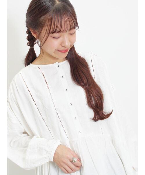 Samansa Mos2（サマンサ モスモス）の「◎ふんわりチュニック（チュニック・レディース・オフホワイト/ベージュ/チャコールグレー/ミント・F）」の2枚目の写真