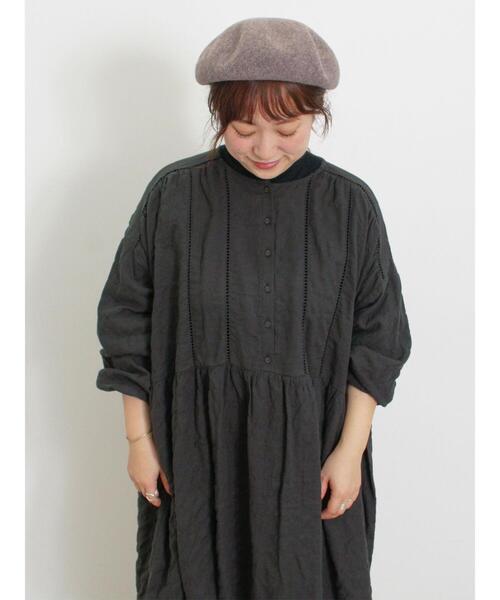 Samansa Mos2（サマンサ モスモス）の「◎ふんわりチュニック（チュニック・レディース・オフホワイト/ベージュ/チャコールグレー/ミント・F）」の3枚目の写真