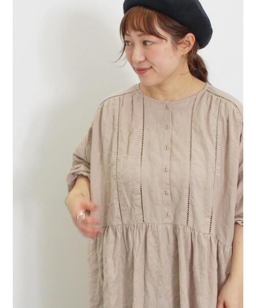 Samansa Mos2（サマンサ モスモス）の「◎ふんわりチュニック（チュニック・レディース・オフホワイト/ベージュ/チャコールグレー/ミント・F）」の16枚目の写真