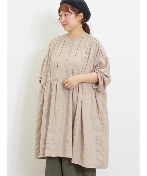 Samansa Mos2（サマンサ モスモス）の「◎ふんわりチュニック（チュニック・レディース・オフホワイト/ベージュ/チャコールグレー/ミント・F）」の17枚目の写真