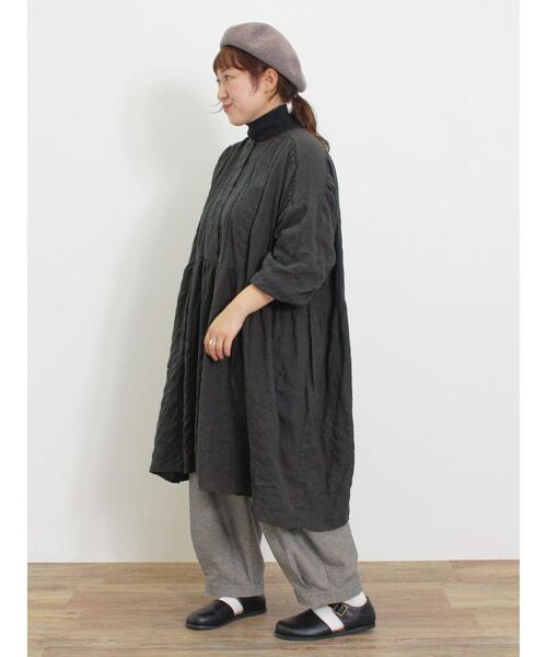 Samansa Mos2（サマンサ モスモス）の「◎ふんわりチュニック（チュニック・レディース・オフホワイト/ベージュ/チャコールグレー/ミント・F）」の13枚目の写真