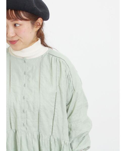 Samansa Mos2（サマンサ モスモス）の「◎ふんわりチュニック（チュニック・レディース・オフホワイト/ベージュ/チャコールグレー/ミント・F）」の5枚目の写真