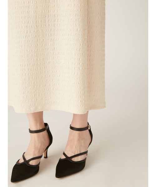 LILY BROWN（リリーブラウン）の「2WAYカットジャガードワンピース