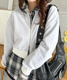 clear | ダブルジップカットソートップス[大人綺麗目] ≪2025SS新作≫(Tシャツ/カットソー)