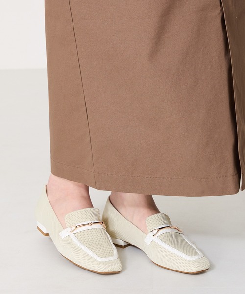 セール】ビットモチーフニットローファー/52102（ローファー）｜WA